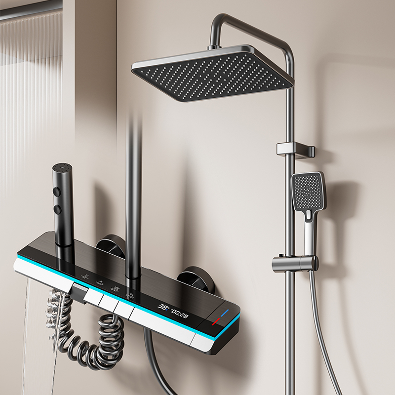 Luxury Bathroom Rain Shower Set Wall