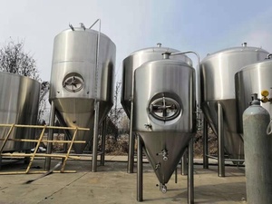 Thép Không Gỉ 304 Lửa Trực Tiếp Sử Dụng Home Brew Hình Nón Ấm Đun Nước 200 LÍT 50 Gallon Cho Nhỏ Micro Bia Hệ Thống Sản Xuất Bia - Product Image 4