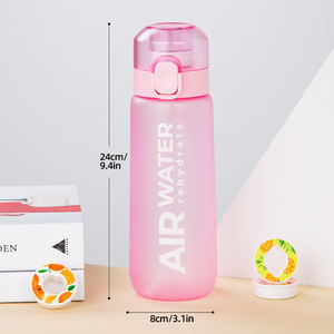 Logo personnalisé 750ml bouteille d'eau de fitness en plein <span class=keywords><strong>air</strong></span> sans BPA bouteille d'eau en plastique givré <span class=keywords><strong>air</strong></span> bouteille d'eau avec des dosettes de saveur de fruit - Product Image 2