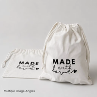 Bolsas de algodón personalizadas al por mayor de alta calidad para bolsos, bolsas de algodón negras con cordón para embalaje de zapatos, bolsas de algodón antipolvo.