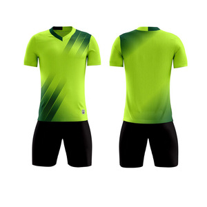 Camisetas de Fútbol Personalizadas Nueva Temporada <span class=keywords><strong>Uniformes</strong></span> de Fútbol para Adultos <span class=keywords><strong>Bordados</strong></span> Corte Automatizado Sublimados - Product Image 2
