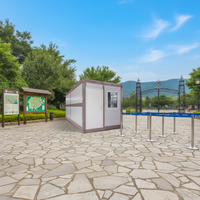 Maison préfabriquée en acier pliable, écologique, portable, petite maison modulaire pour kiosque pliable Ray-Zen