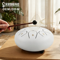 Custom 6 Inch Tongue Drum Music Enlightenment Percussion Instrument 8 Tone Steel Hand Pan Drum