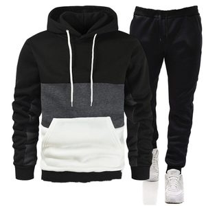 Conjunto Deportivo de Invierno para Hombre, Sudadera con Capucha Tejida de Alta Calidad, Pantalones Deportivos, 2 Piezas, Secado Rápido, Lujoso, Informal, para Correr - Product Image 1