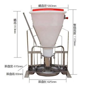 Sistema de Alimentación Automático Duradero para Granjas de Cerdos del Sudeste Asiático, Comedero Seco y Húmedo para Lechones, Cerdas y Cerdos de Engorde - Product Image 2
