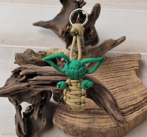 Bébé <span class=keywords><strong>Yoda</strong></span> lanière corde <span class=keywords><strong>porte</strong></span>-clés 550 tressé Paracord tissé Animal corps Kit voiture <span class=keywords><strong>porte</strong></span>-clés pour sac à dos fermeture éclair <span class=keywords><strong>porte</strong></span>-clés - Product Image 4