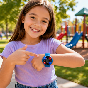 Localizzatore GPS OEM per Bambini con Cinturino in Silicone, Luce LED Colorata, Batteria al Litio, Compatibile Android+iOS, Cinturino Anti-smarrimento - Product Image 5