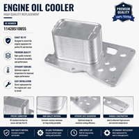 Carcasa de Filtro de Aceite de Motor Confiable para BMW Serie 5, 7, X5, X6, OE 11428510855, Unidad de Enfriamiento Estable, Alta Hermeticidad