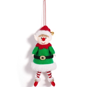 Adornos Navideños de Pareja de Duendes Adorables, Colgante para Árbol de Navidad, Decoraciones Navideñas Transfronterizas, Muñeco de Santa Claus - Product Image 6