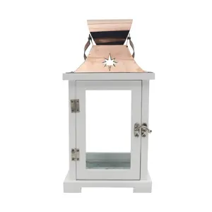 JHD0200336 Decorative Wooden Lantern for Customized Memorial Gift with Poem Printed