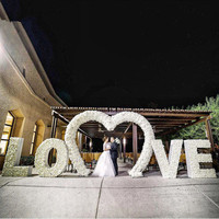 Personnalisation de lettres « Love Merry Me » pour la décoration de mariage, grand panneau métallique, marque Gaojian