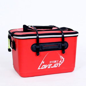Boîte de pêche Lovejoy EVA 20L, seau à poissons vivants multi-usages avec poignée supérieure, rouge - Product Image 1