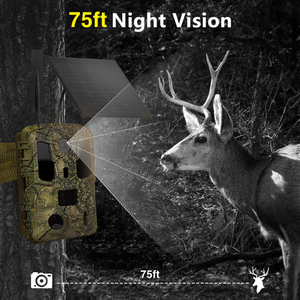 SENSVISION AI Telecamera Solare 4G 4K CMOS Resistente alle Intemperie Impermeabile Visione in Tempo Reale Rilevamento Movimento Esterno Remoto Infrarossi Nascosta Sicurezza Caccia - Product Image 3