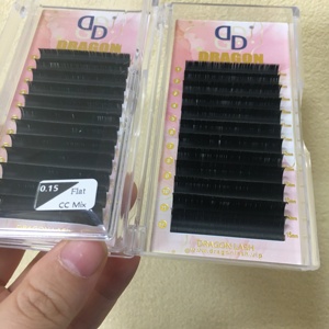 ขนตาปลอมแบบแบนรูปวงรีแบบพรีเมี่ยมขนตาปลอม0.20 0.10 0.15นุ่มเป็นธรรมชาติสไตล์เกาหลี - Product Image 2