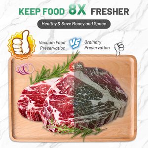 Wholesale Automatic Household Kitchen 80Kpa <b>Vacuum</b> <b>Food</b> <b>Sealer</b> Machine With Built-In Sliding Cutter and Roll Bag - Product Image 2