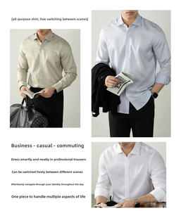 Camicia Formale da <span class=keywords><strong>Uomo</strong></span> 100% Cotone, Modello Executive di Alta Qualità - Product Image 4