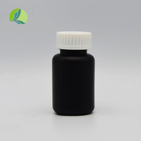 Anti-hırsızlık PE Tablet hap makinesi tıbbi kullanım ile 85ml siyah ve beyaz plastik katı vidalı kapak şişe