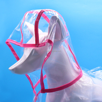 Prix d'usine en gros – Manteau de pluie transparent 100 % imperméable pour chien, veste à capuche, poncho, imperméable