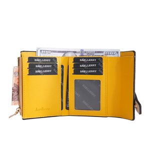 2024 New Fashion <strong>Match</strong> Colors PU Leather Short Style <strong>Wallet</strong> for Women With Button,Lady's Three Folds Coin <strong>Purse</strong> Card Holder Case - Product Image 5