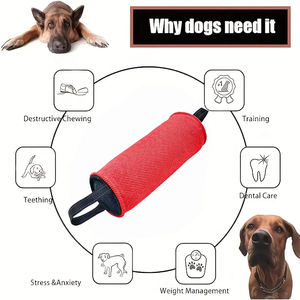 कुत्ते टग खिलौना भारी शुल्क जूट पिल्ला के लिए पिल्ला के लिए बड़े कुत्तों के लिए टिकाऊ इंटरैक्टिव प्रशिक्षण उपकरण - Product Image 3