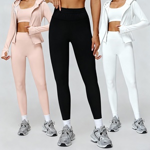 USA Oversea Warehouse High Waist Slim Breathable Yoga Pants for Women Full Length Fitness Running Sports Leggings Yoga Leggings - Product Image 1