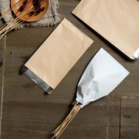 Sac d'emballage alimentaire en papier d'aluminium et feuille d'aluminium, résistant à l'huile, isolé, imperméable, à fond plat, pour barbecue et plats à emporter