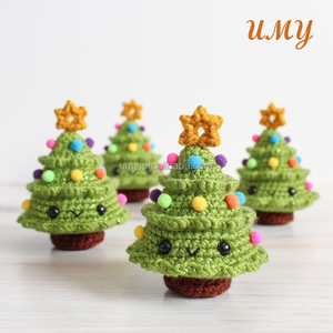 Cheveux Au Baby Adorno de Navidad artificial Decoraciones para niños Árbol de juguete Fabricantes Colgante Miniatura <span class=keywords><strong>Verde</strong></span> <span class=keywords><strong>Amigurumi</strong></span> Crochet - Product Image 4