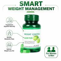 Complément alimentaire naturel pour le contrôle du poids SLIM PLUS 60 capsules avec Garcinia Cambogia pour le contrôle de l'appétit et le soutien du métabolisme OEM ODM