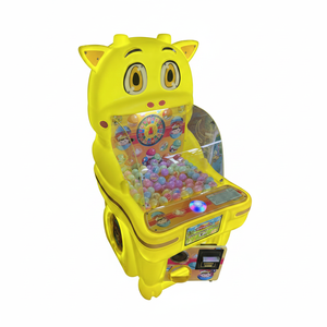 Máquina de Juego Arcade FEZA con Monedas, Pelota Saltarina en Forma de Gato Amarillo de Plástico, Luces Intermitentes, para Niños de 3+ Años, en Inglés, para Interiores - Product Image 2