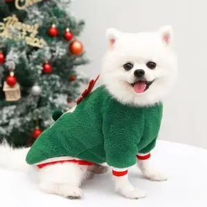 Aangepaste Populaire Logo Label Hoge Kwaliteit Warme Kerst Winter Kat Hond Puppy Trui Huisdier Dragen Kleding Kleding Kleding