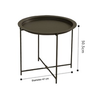 Table basse moderne en métal pour la maison, style crème, table d'appoint pour canapé, salon, chambre à coucher, petite table créative pliable, table de chevet