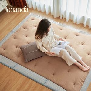 2.5inches Hot Selling Customizable Quilted 2026 New Design Soft Comfortable Tatami <b>Mat</b> for Family Daily Use Wholesale - Product Image 3