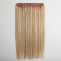 Extensions Halo Premium en Cheveux Remy, 100% Cheveux Humains, Cuticules Alignées, Cheveux Vierges Russes, Extensions de Cheveux à Clipser Invisibles