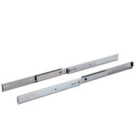 Glissières de tiroir miniatures OEM 17 mm, glissières à roulement à billes OEM 10 kg, double extension complète, rails de meubles bidirectionnels