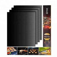 Tapis de cuisson réutilisable en PTFE antiadhésif, résistant aux hautes températures, de qualité alimentaire, résistant à l'huile, facile à nettoyer, sans alcali, personnalisable pour barbecue
