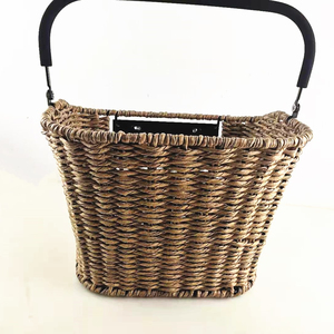 Bike bicycle front basket steel & plastic wire for women cycle front with bracket