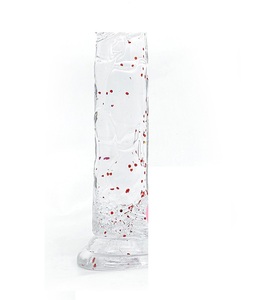 Un consolador de simulación de color cristal translúcido brillante, tamaño pequeño 155mm 160g TPE, ideal para eyaculaciones y orgasmos. - Product Image 1