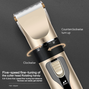 Tondeuse à <span class=keywords><strong>cheveux</strong></span> de barbier électrique professionnelle pour hommes femmes enfants Machine de <span class=keywords><strong>coupe</strong></span> de <span class=keywords><strong>cheveux</strong></span> à lame en céramique Rechargeable sans fil pour une utilisation en camping-car - Product Image 5