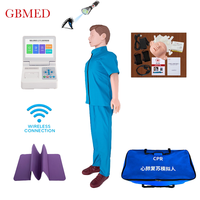 Maniquí de RCP de Cuerpo Completo con Reflex Pupilar, Pantalla de 7 Pulgadas, Conexión Inalámbrica, Impresión de Resultados de Entrenamiento Disponible