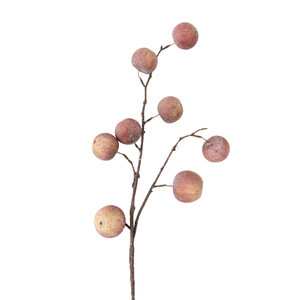 Fleur artificielle artistique vintage à tige unique, type fleur bulle de pommier, avec verdure, pour arrangements floraux en showroom, à la maison et décorations de mariage - Product Image 1