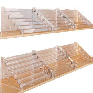Multi-Tier Stepped Modern Acrylic Display Stand Nail Polish Cosmetics Organizer for Hand Office Figurine Storage Rack <strong>Holiday</strong> - Product Image 5