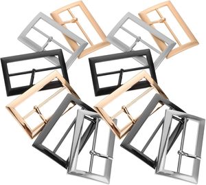 Boucles de ceinture en alliage de zinc, rectangulaires, réglables, pour la confection de vêtements, manteaux et bretelles, pièces de rechange - Product Image 1