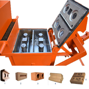 2-40 Manuelle Verzahnungs-Ziegelmaschine für Rote Tonerde, Komprimierte Ton-Logo-Steine, Erdblockmaschine - Product Image 6