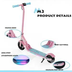 Mini patinete eléctrico Plegable para niños, Scooter de dos ruedas de 7 pulgadas, almacén de la UE, envío directo