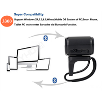 Lector de Códigos de Barras Portátil Industrial 3300, Mini Escáner Inalámbrico USB 1D 2D QR, Certificado ROHS, para Almacén, en Stock
