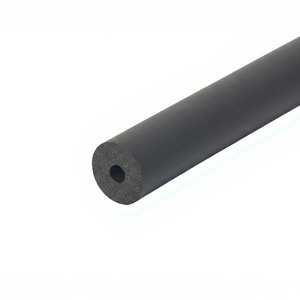 Isolation thermique en mousse noire pour tuyaux, tube d'isolation thermique en caoutchouc, épaisseur personnalisée pour la réfrigération et le CVC - Product Image 1