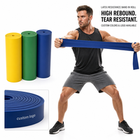 Bande élastique de yoga en latex épais à forte résistance pour accessoires de gym avec emballage personnalisé écologique – Vente en gros