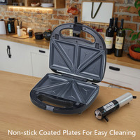 Machine à sandwich électrique multifonction détachable, gaufrier, grille-pain automatique domestique, four à panini en alliage d'aluminium pour voiture