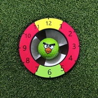 SwingPerfect Anillo de Objetivo para Putting de Golf, Paquete de 4, con Inserto de Copa Reducida Tipo Esfera de Reloj, 10.8cm de Diámetro Exterior, 6.8cm de Diámetro Interior, Objetivo con Orificio Delgado y Grueso