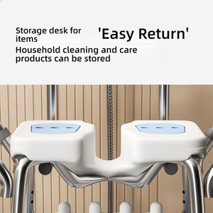 Hot Sale Height Adjustable Bathroom Lightweight Aluminum Shower Chair - Product Image 6